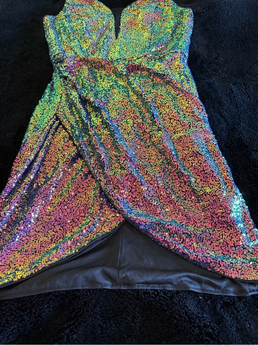 Grace Karin Multicolor Sequin Dance Dress - Picture 4 of 8